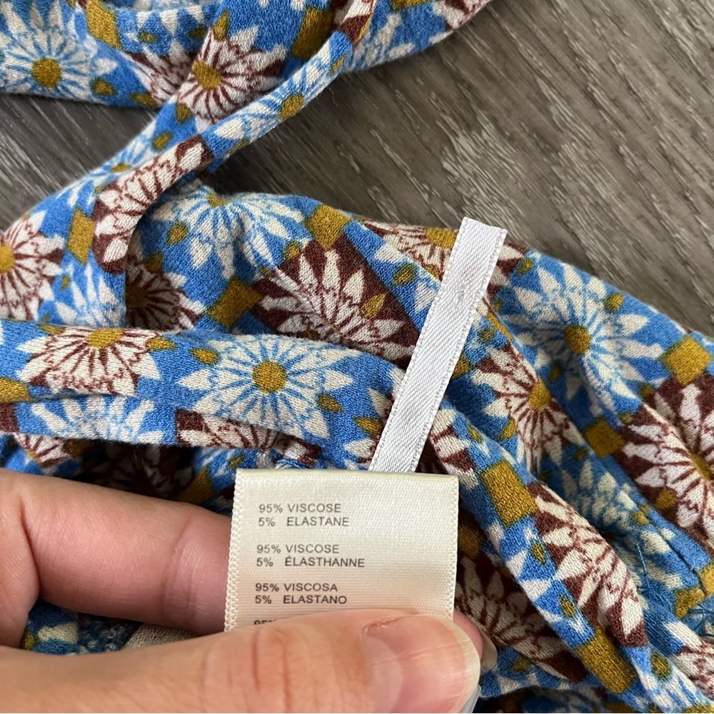Free People Blue and Orange Patterned Jumpsuit - Picture 11 of 11